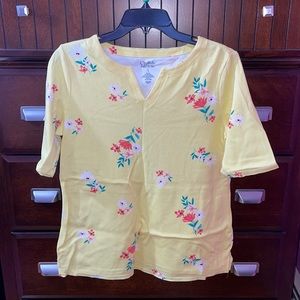 Yellow Floral Blouse 🌻